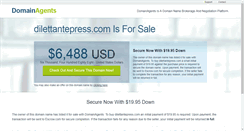 Desktop Screenshot of dilettantepress.com